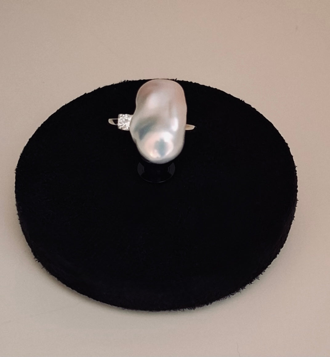 Freshwater baroque pearl ring ( 2 )