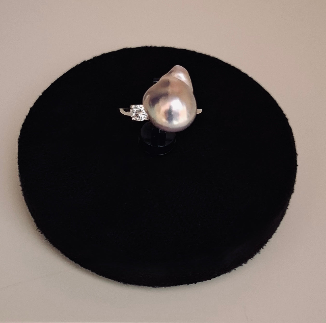 Freshwater baroque pearl ring (7 )