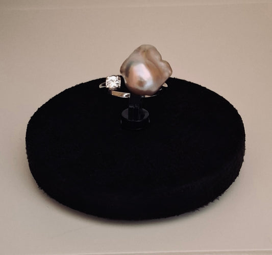 Freshwater baroque pearl ring ( 8 )