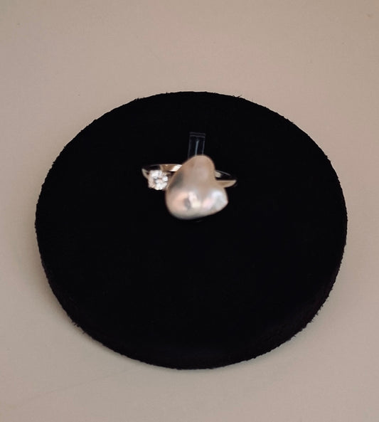 Freshwater baroque pearl ring ( 10 )