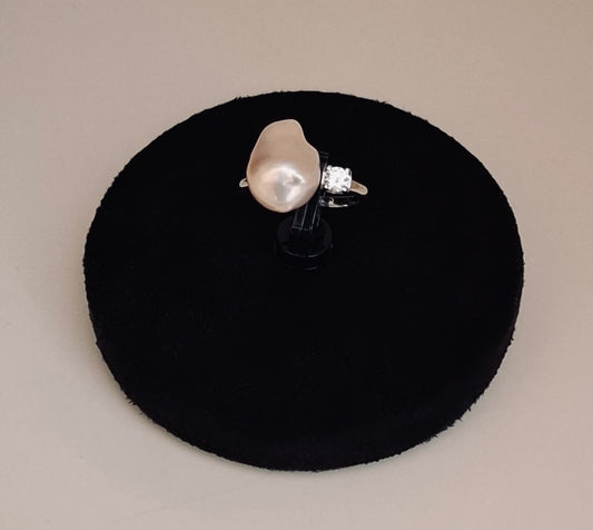 Freshwater baroque pearl ring ( 6 )